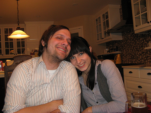 Chris with girlfriend Rena in 2011